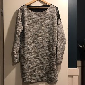 Mixed material dress from Banana Republic